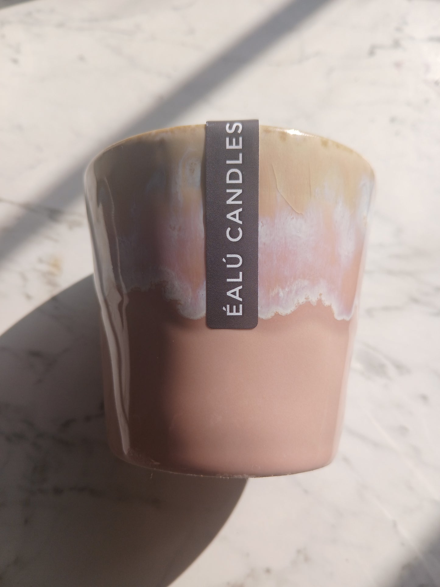 Rose Quartz Pink - Clarity Coffee cup candle