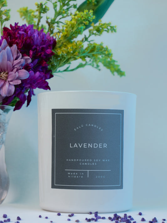 Handpoured soy wax candle: Lavender
