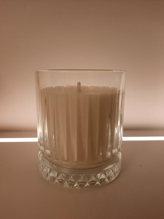 Glass tumbler soy wax candles