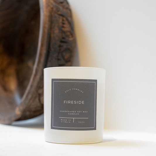 Handpoured soy wax candle: Fireside