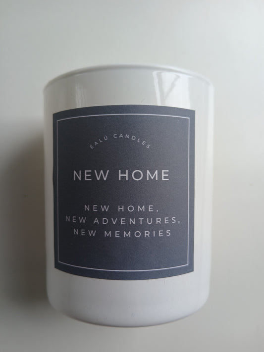 New Home, New Adventures, New memories Candle.