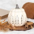 White ceramic pumpkin burner