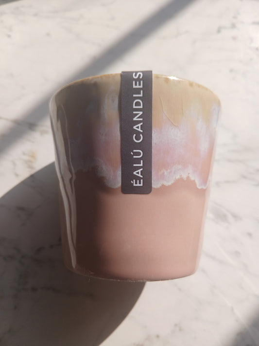 Rose Quartz Pink - Clarity Coffee cup candle