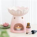 Pink lotus flower wax melt burner
